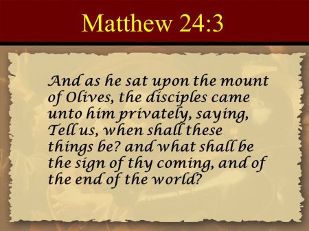 Matthew 24--3